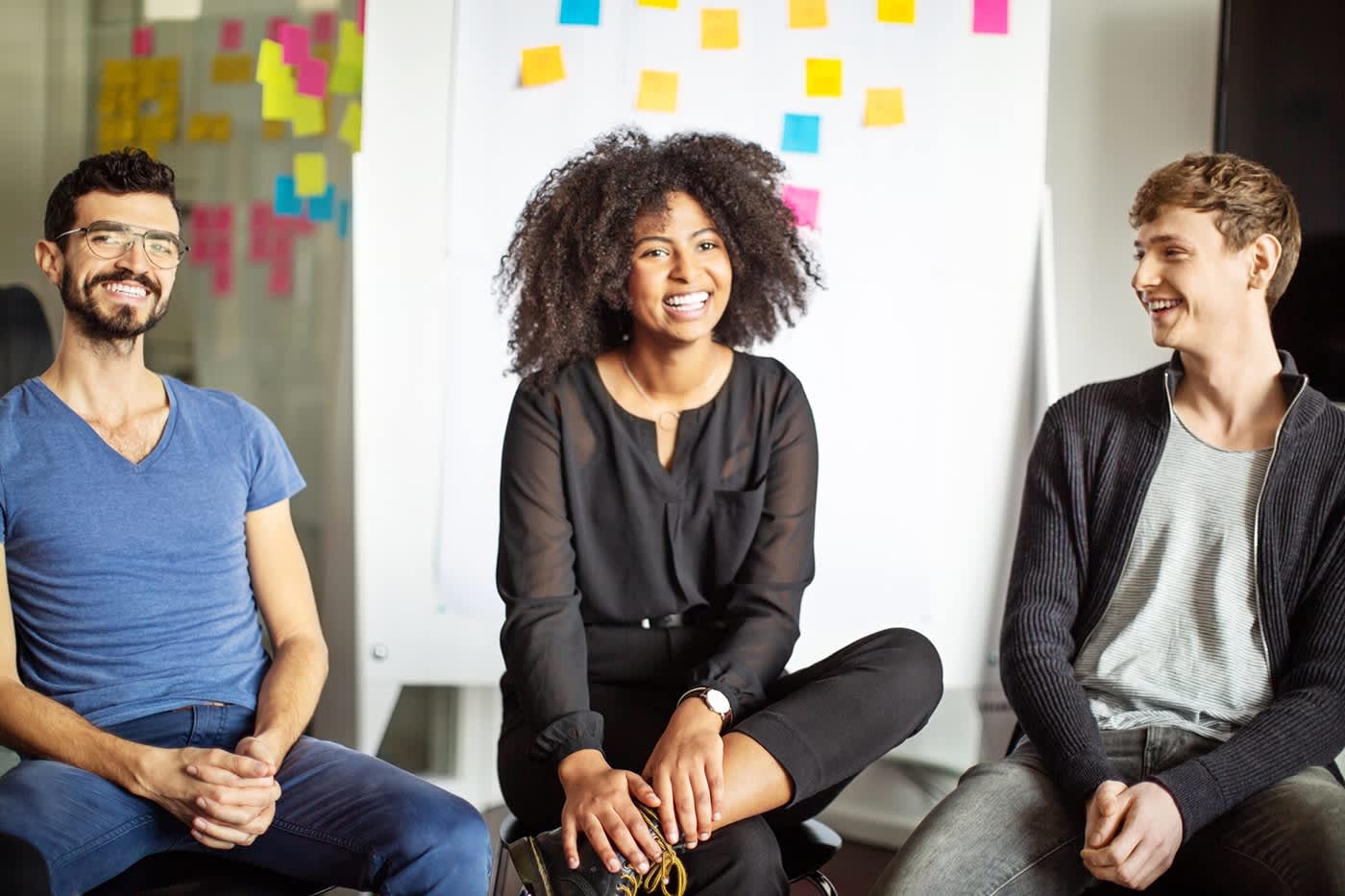 Diverse business team at a meeting in an office